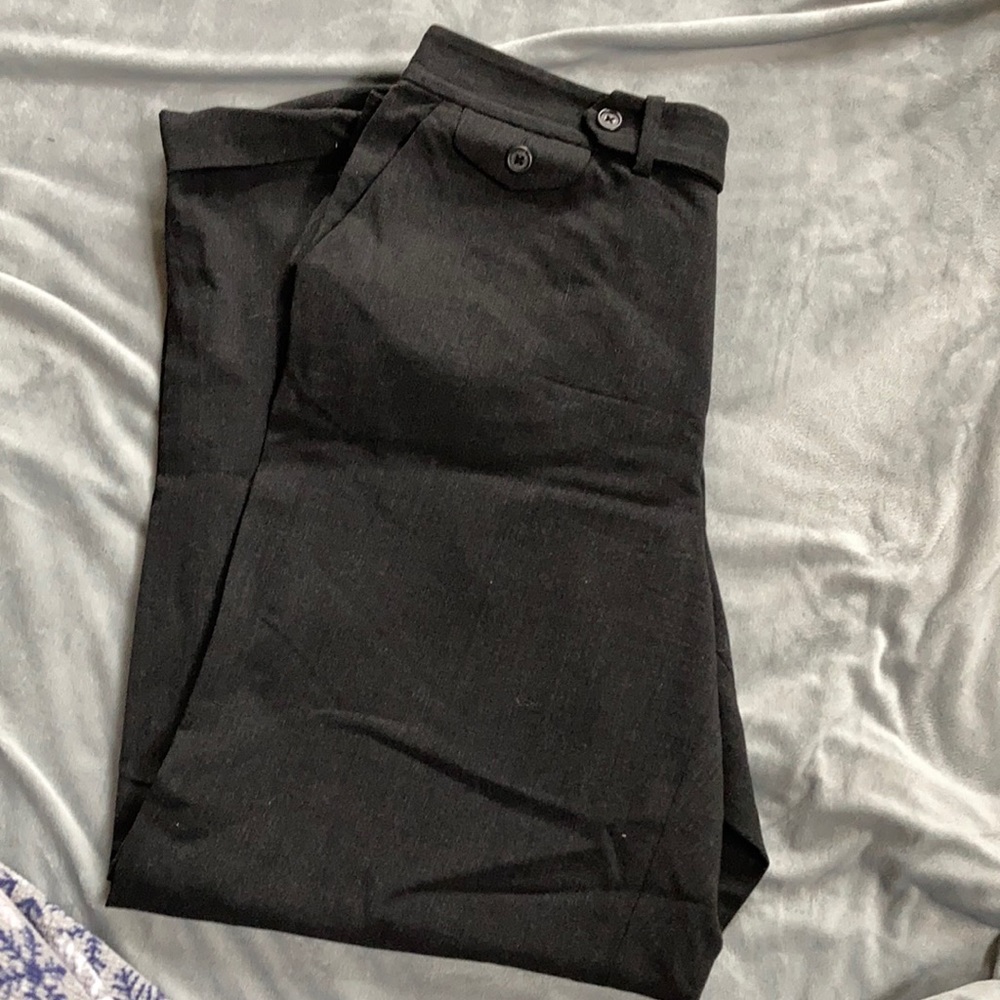 Lauren by Ralph Lauren size 10 wool blend cuffed wide leg trouser
